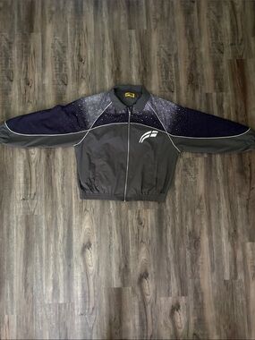 Performance Black & Navy Men's Zip-Up Windbreaker Jacket